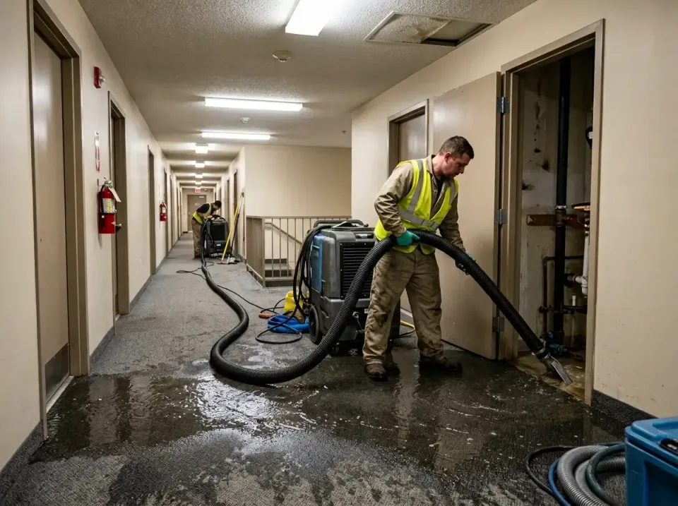 multi-unit-apartment-hallway-f-005 — frequently asked questions, Emergency Burst Pipe Water Extraction & Removal in Bixby, OK